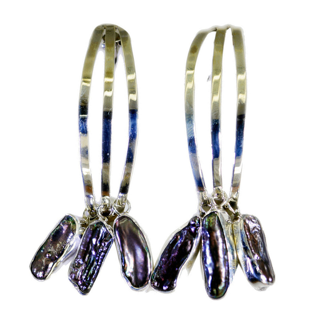 Grey-Pearl-Australian-Hye-jin-multiple-Dangle-Gray-925-Sterling-Silver-Earring