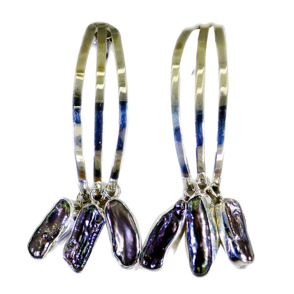Grey-Pearl-Australian-Hye-jin-multiple-Dangle-Gray-925-Sterling-Silver-Earring