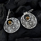 Grey-Pearl-German-Li-Lee-Solitaire-Dangle-Gray-925-Sterling-Silver-Earring