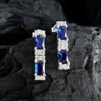 Blue-Sapphire-CZ-American-Aiko-multiple-Stud-Blue-925-Silver-Earring
