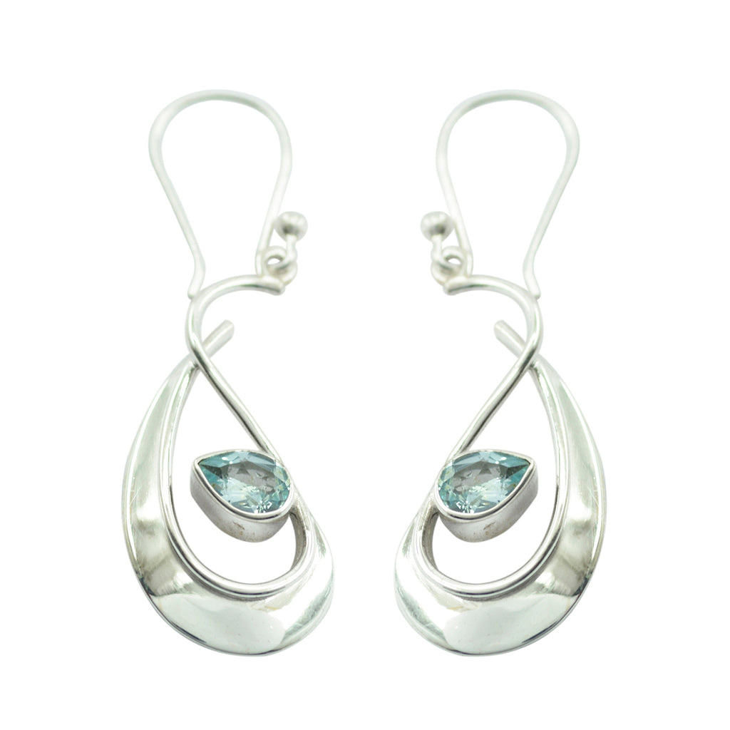 Blue-Topaz-Moroccan-Min-seo-multiple-Dangle-Blue-925-Silver-Earring