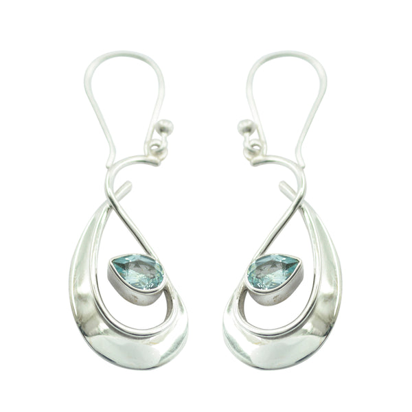 Blue-Topaz-Moroccan-Min-seo-multiple-Dangle-Blue-925-Silver-Earring