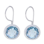 Blue-topaz-Korean-Aurora-Solitaire-Dangle-Blue-92.5-Silver-Earring