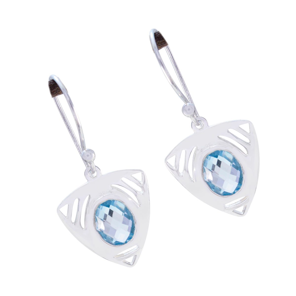 Blue-Topaz-Turkish-Seo-yeon-Solitaire-Dangle-Blue-925-Sterling-Silver-Earring