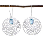 Blue-Topaz-Italian-Soo-jin-Solitaire-Dangle-Blue-925-Silver-Earring