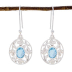 Blue-topaz-Turkish-Isabella-Solitaire-Dangle-Blue-92.5-Silver-Earring