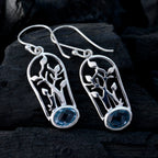 Blue-topaz-American-Penelope-Solitaire-Dangle-Blue-Silver-Earring