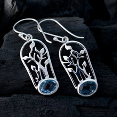 Blue-topaz-American-Penelope-Solitaire-Dangle-Blue-Silver-Earring