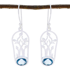 Blue-topaz-American-Penelope-Solitaire-Dangle-Blue-Silver-Earring