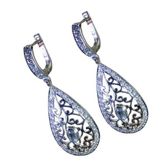 Blue-Topaz-Indian-Ayesha-multiple-Stud-Blue-925-Silver-Earring