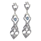 Blue-Topaz-Indian-Araya-multiple-Dangle-Blue-92.5-Silver-Earring