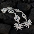 Blue-Topaz-Indian-Kristine-multiple-Stud-Blue-925-Sterling-Silver-Earring