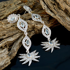 Blue-Topaz-Indian-Kristine-multiple-Stud-Blue-925-Sterling-Silver-Earring