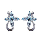 Blue-Topaz-Australian-Yan-multiple-Stud-Blue-Sterling-Silver-Earring