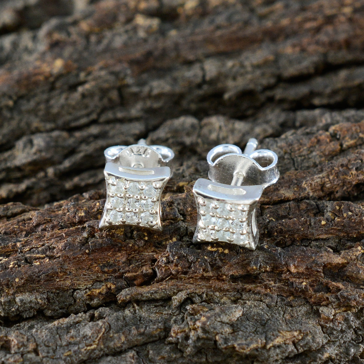 Blue-Topaz-Egyptian-Victoria-multiple-Stud-Blue-925-Sterling-Silver-Earring