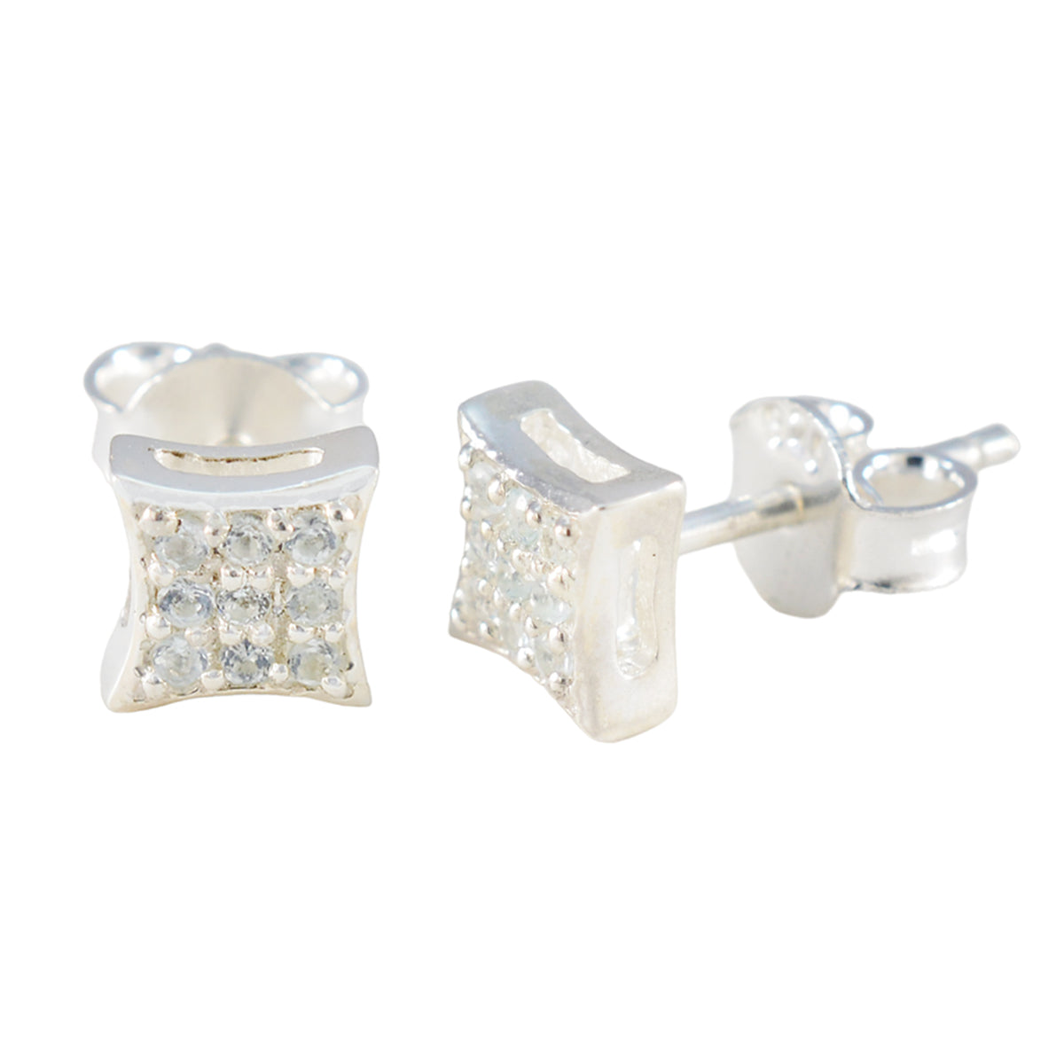 Blue-Topaz-Egyptian-Victoria-multiple-Stud-Blue-925-Sterling-Silver-Earring