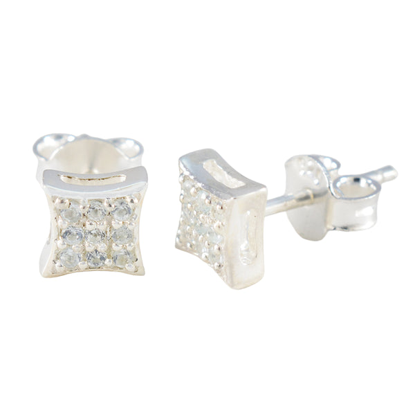 Blue-Topaz-Egyptian-Victoria-multiple-Stud-Blue-925-Sterling-Silver-Earring