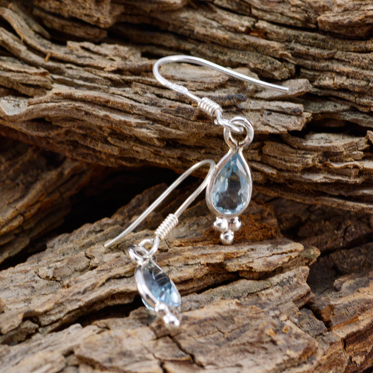 Blue-topaz-American-Isadora-multiple-Dangle-Blue-925-Sterling-Silver-Earring