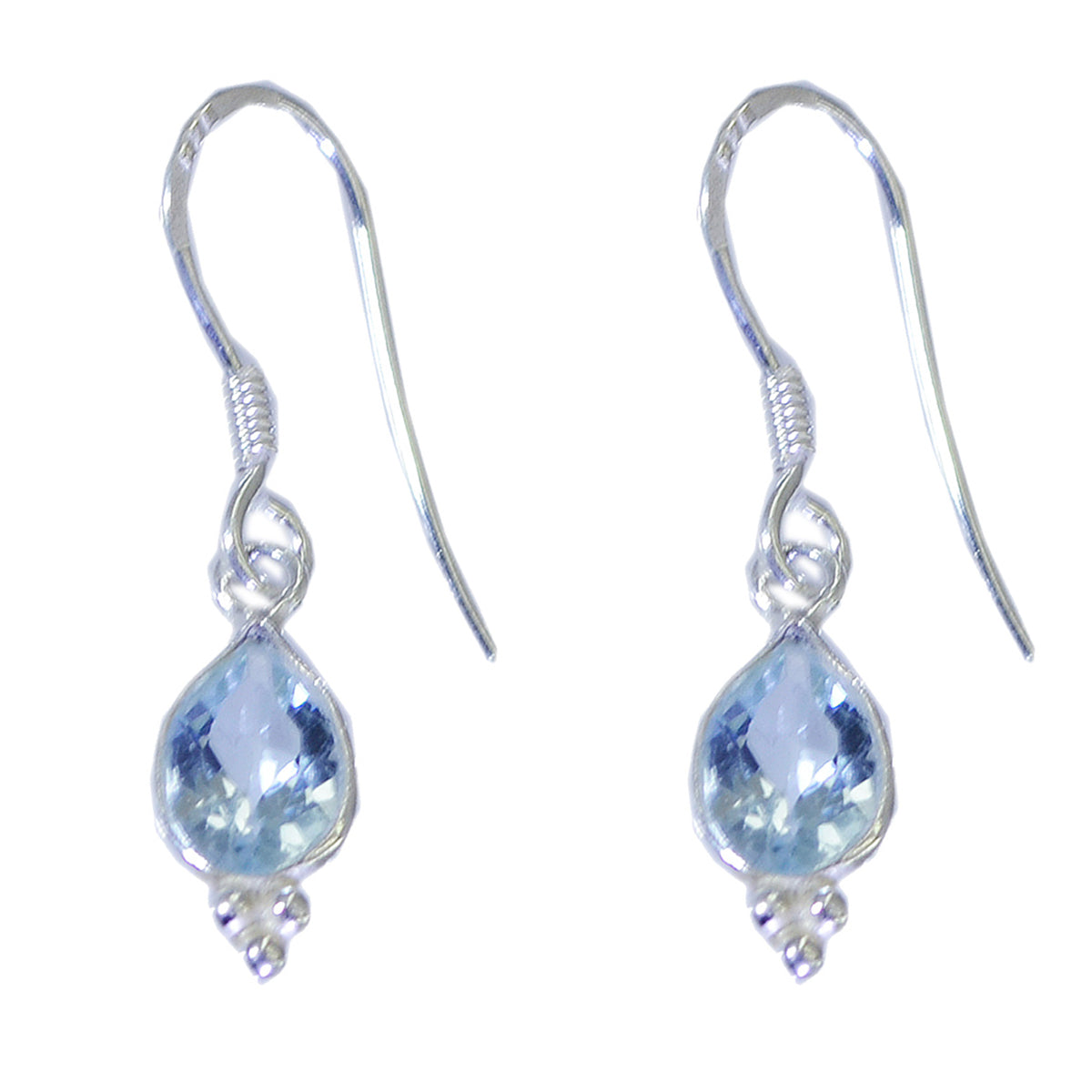 Blue-topaz-American-Isadora-multiple-Dangle-Blue-925-Sterling-Silver-Earring Image principale du produit