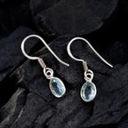 Blue-Topaz-Latin-American-Yuki-multiple-Dangle-Blue-92.5-Silver-Earring