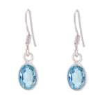 Blue-Topaz-Latin-American-Yuki-multiple-Dangle-Blue-92.5-Silver-Earring