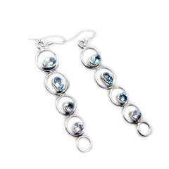 Blue-Topaz-German-Agustina-multiple-Dangle-Blue-Sterling-Silver-Earring