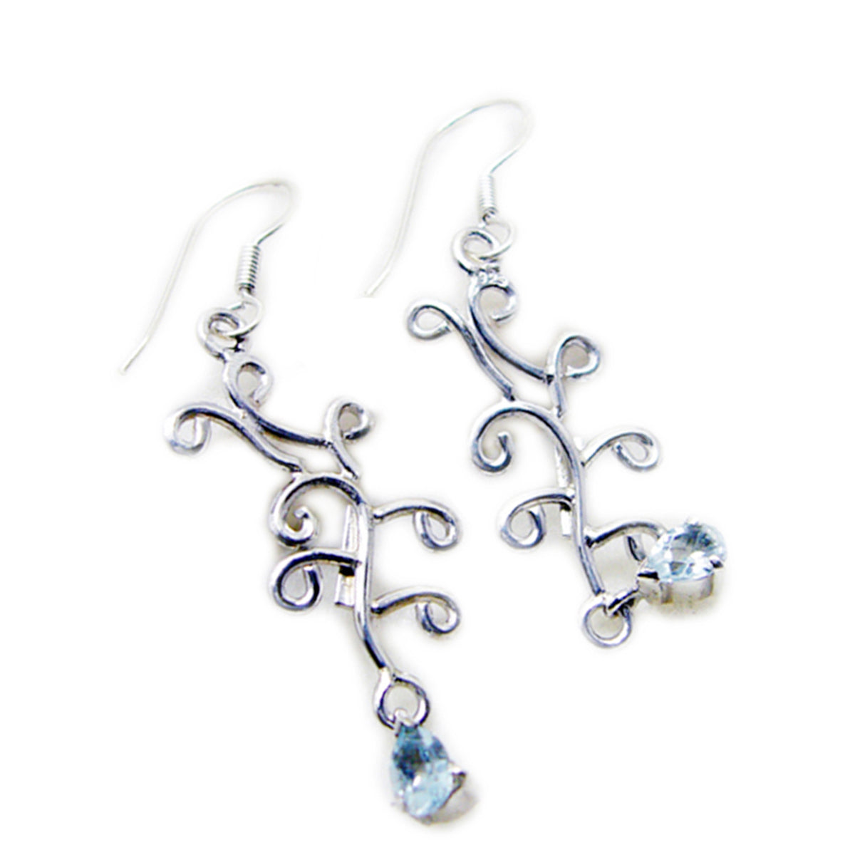 Blue-Topaz-Moroccan-Ana-multiple-Dangle-Blue-Sterling-Silver-Earring