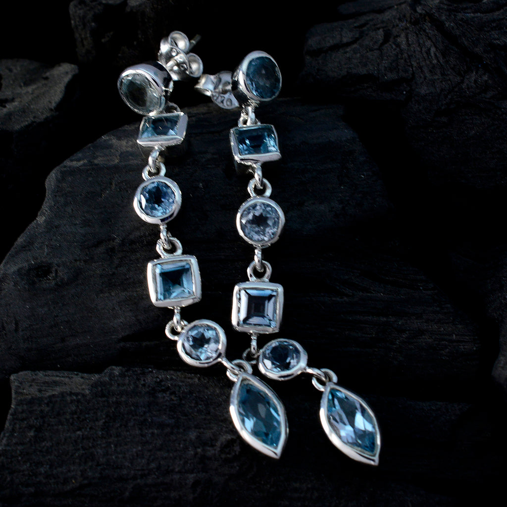 Blue-Topaz-Egyptian-Andrea-multiple-Stud-Blue-925-Sterling-Silver-Earring