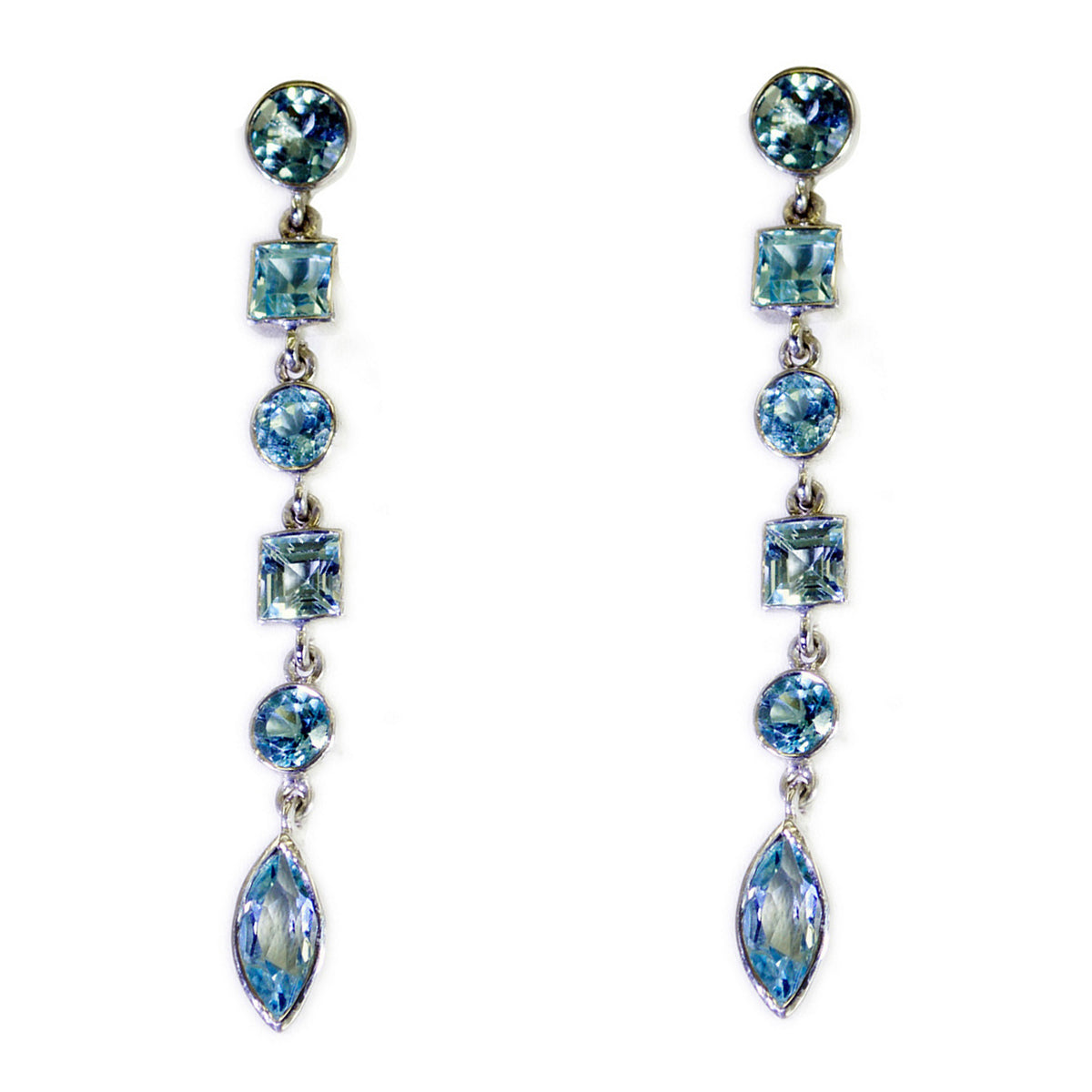 Blue-Topaz-Egyptian-Andrea-multiple-Stud-Blue-925-Sterling-Silver-Earring