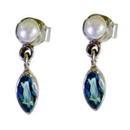 Blue-Topaz-American-Ángeles-multiple-Stud-Blue-925-Silver-Earring