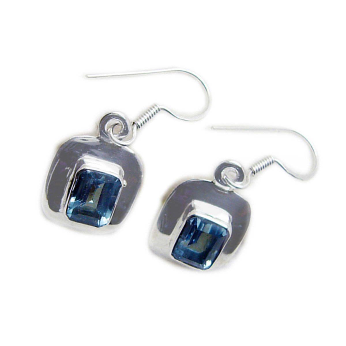 Blue Topaz Korean Antonia multiple Dangle Blue Sterling Silver Earring Secondary image