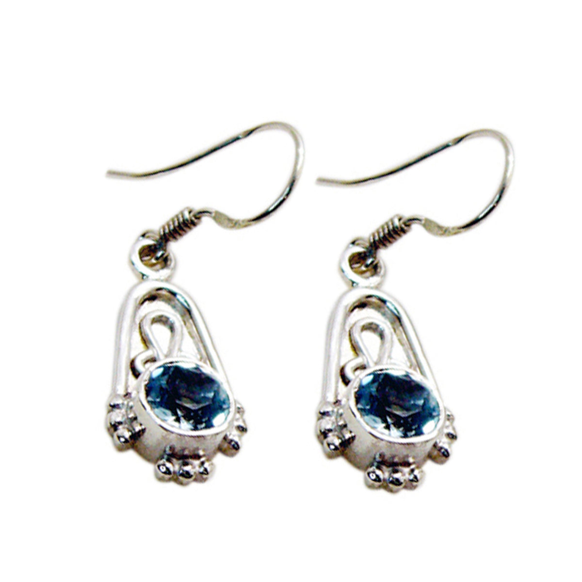 Blue-Topaz-Italian-Camila-multiple-Dangle-Blue-Sterling-Silver-Earring Main image