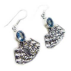 Blue-Topaz-Mexican-Carolina-multiple-Dangle-Blue-92.5-Silver-Earring