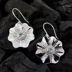 Blue-topaz-Australian-Abigail-Solitaire-Dangle-Blue-925-Sterling-Silver-Earring