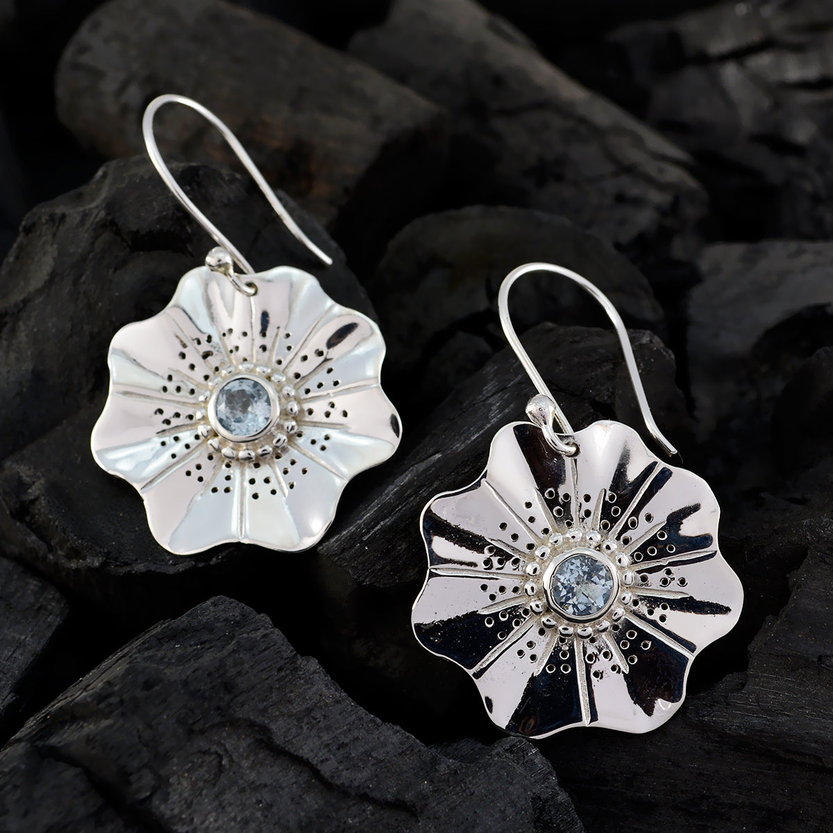 Blue-topaz-Australian-Abigail-Solitaire-Dangle-Blue-925-Sterling-Silver-Earring