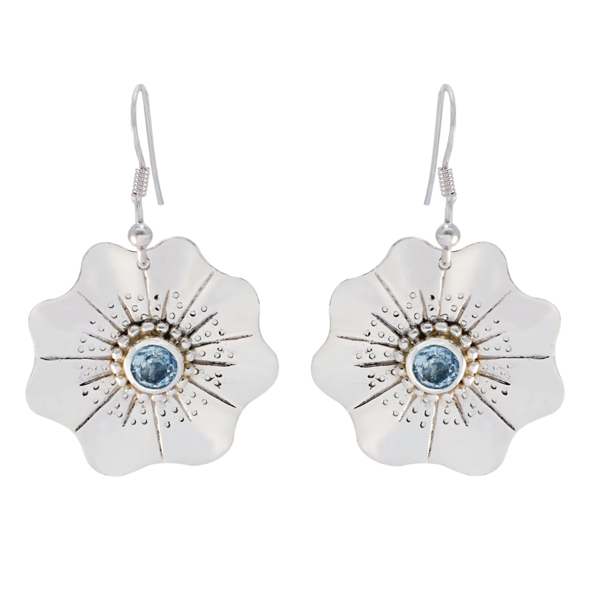 Blue-topaz-Australian-Abigail-Solitaire-Dangle-Blue-925-Sterling-Silver-Earring