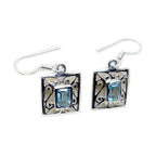 Blue-Topaz-Australian-Cecilia-Solitaire-Dangle-Blue-925-Silver-Earring