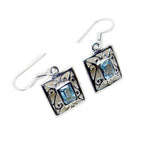 Blue-Topaz-Australian-Cecilia-Solitaire-Dangle-Blue-925-Silver-Earring