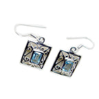 Blue-Topaz-Australian-Cecilia-Solitaire-Dangle-Blue-925-Silver-Earring