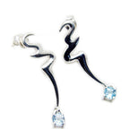 Blue-Topaz-Latin-American-Constanza-Solitaire-Dangle-Blue-92.5-Silver-Earring