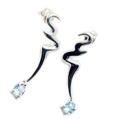 Blue-Topaz-Latin-American-Constanza-Solitaire-Dangle-Blue-92.5-Silver-Earring