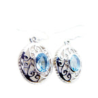 Blue-topaz-French-Zoey-Solitaire-Dangle-Blue-Sterling-Silver-Earring