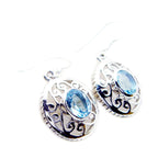Blue-topaz-French-Zoey-Solitaire-Dangle-Blue-Sterling-Silver-Earring