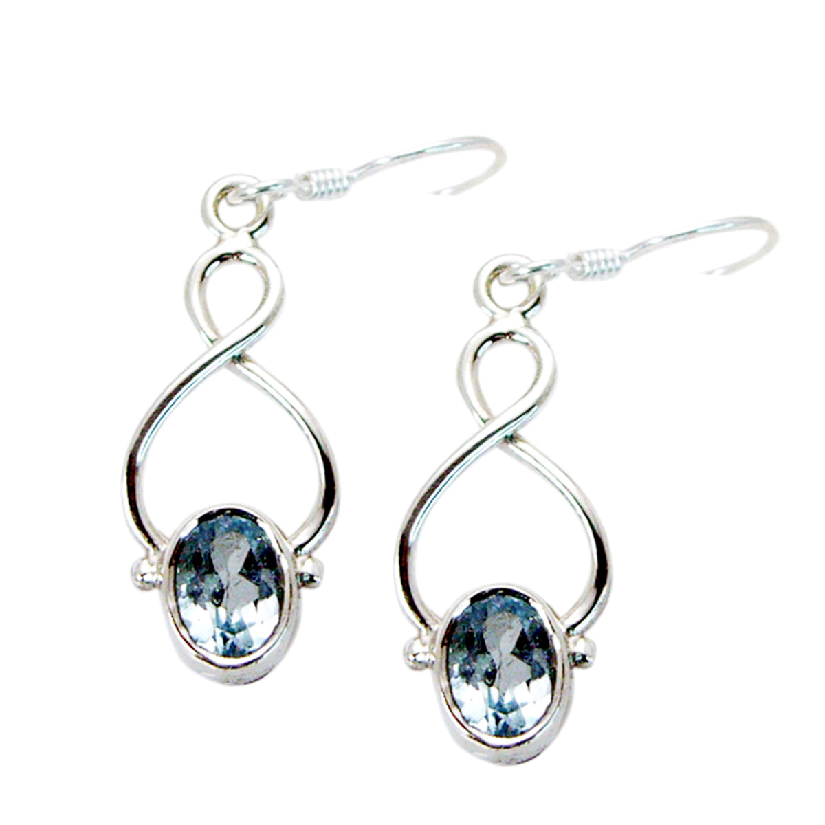 Blue-Topaz-German-Dayana-Solitaire-Dangle-Blue-Silver-Earring