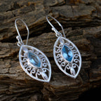 Blue-topaz-Moroccan-Hazel-Solitaire-Dangle-Blue-Sterling-Silver-Earring
