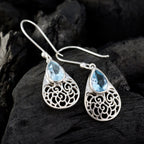 Blue-topaz-Mexican-Ivy-Solitaire-Dangle-Blue-925-Silver-Earring