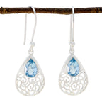 Blue-topaz-Mexican-Ivy-Solitaire-Dangle-Blue-925-Silver-Earring