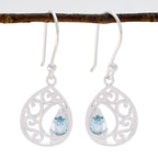Blue-Topaz-Korean-Isadora-Solitaire-Dangle-Blue-925-Sterling-Silver-Earring