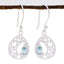 Blue-Topaz-Korean-Isadora-Solitaire-Dangle-Blue-925-Sterling-Silver-Earring