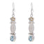 Blue-topaz-Latin-American-Nayara-Solitaire-Dangle-Blue-925-Silver-Earring